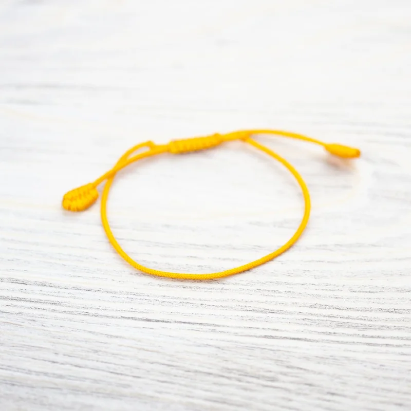 Women’s gold bracelets-Yellow String Bracelet