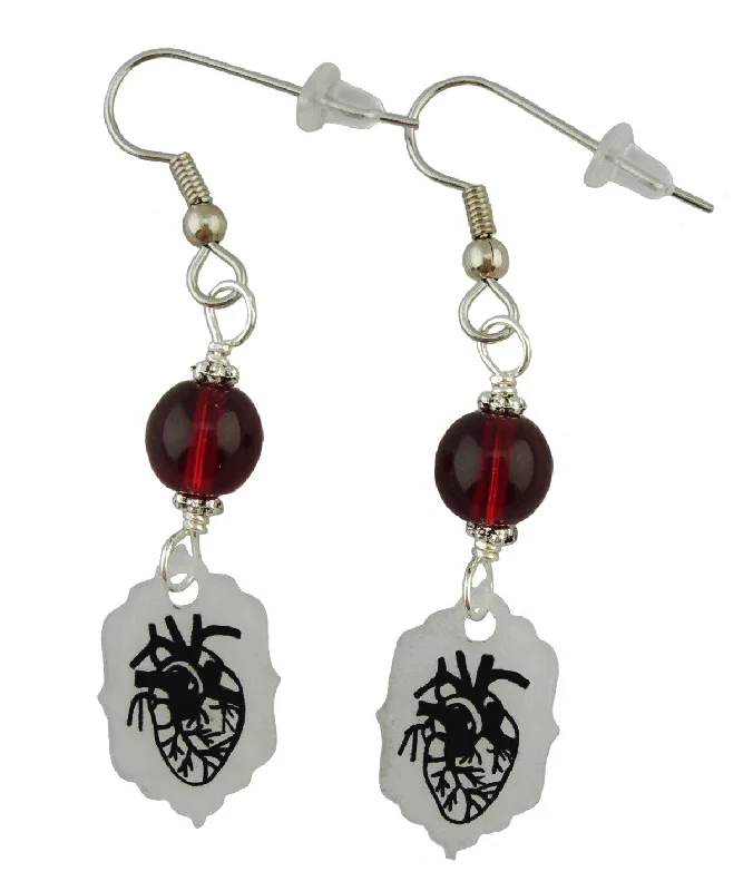 Women’s heart-shaped earrings-Realistic Heart Earrings