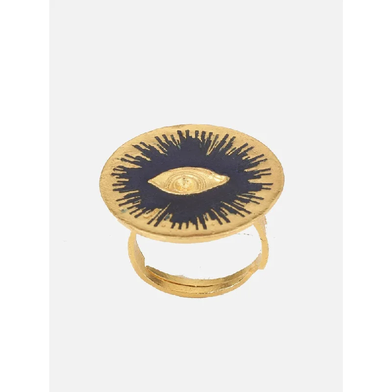 Women’s gold rings-ROMA NARSINGHANI Splash Ring