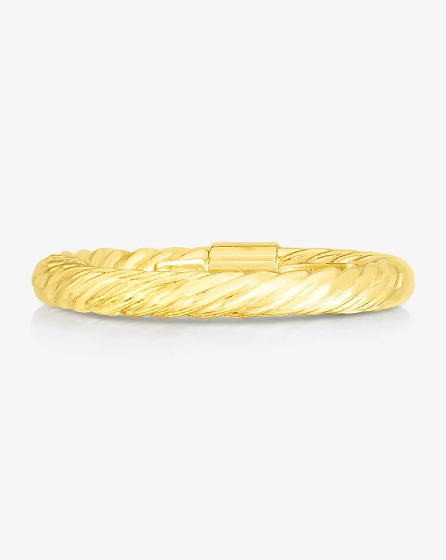 Women’s trendy rings-Twisted Cable Ring