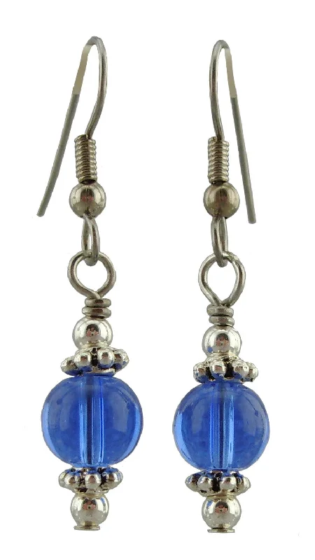 Women’s teardrop earrings-Blue Drop Earrings