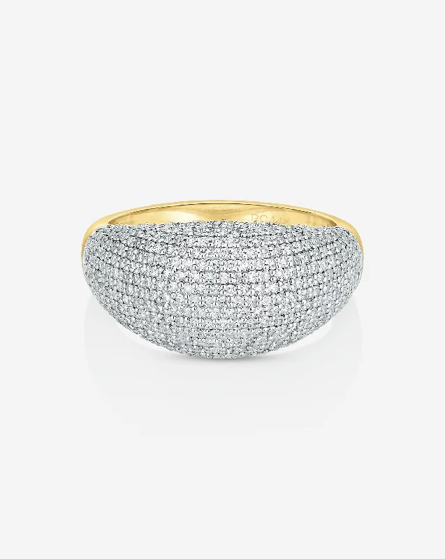 Women’s eternity rings-Pavé Jumbo Diamond Cloud Ring