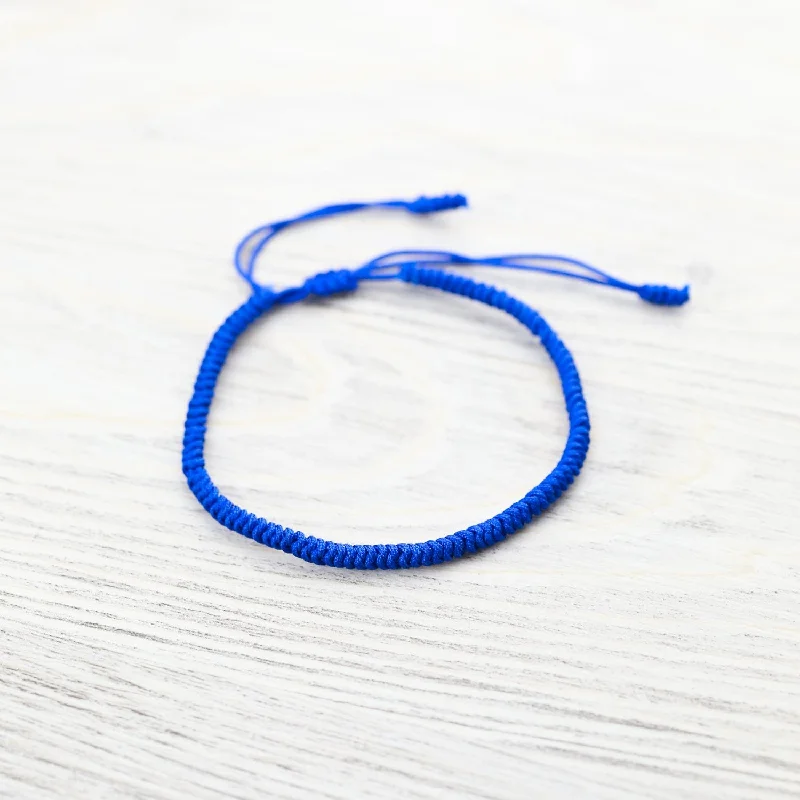 Women’s round bangles-Tibetan Traditions Blue Knotted Bracelet