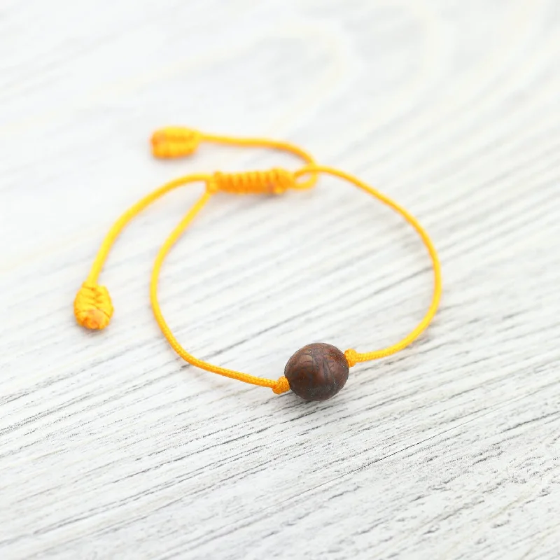 Women’s pearl bracelets-Yellow Buddhist Bodhi Bracelet