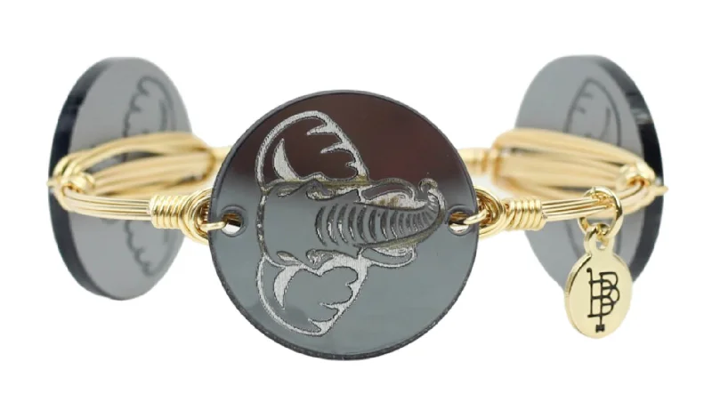 Women’s gemstone bangles-The Elephant Bangle Bracelet - Mirrored