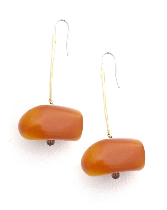 Women’s diamond earrings-Amber Drop Earrings