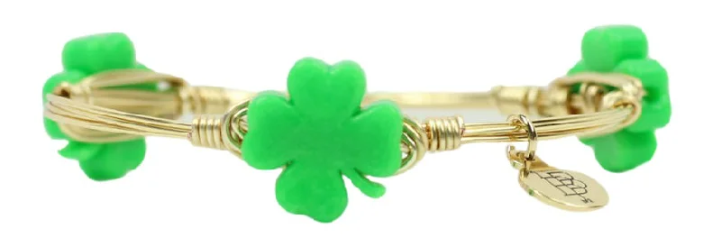 Women’s bangle bracelets-The Mini Clover Bangle Bracelet