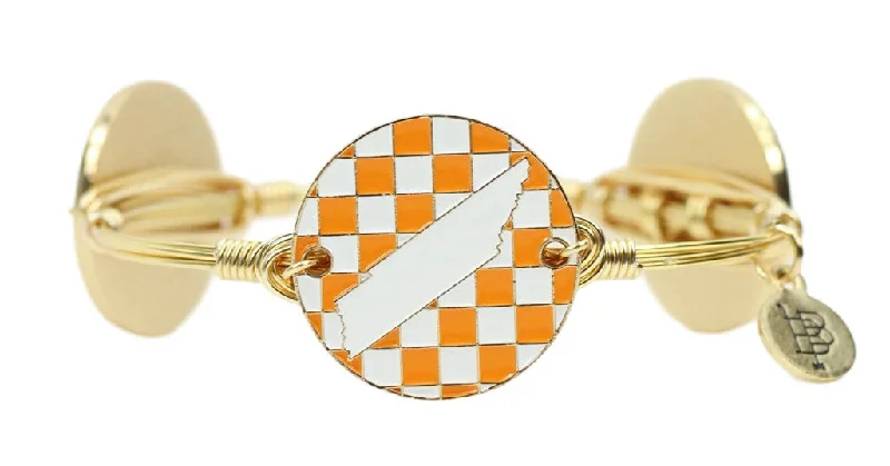 Women’s twisted bangles-The State Pride Bangle Bracelet - Tennessee