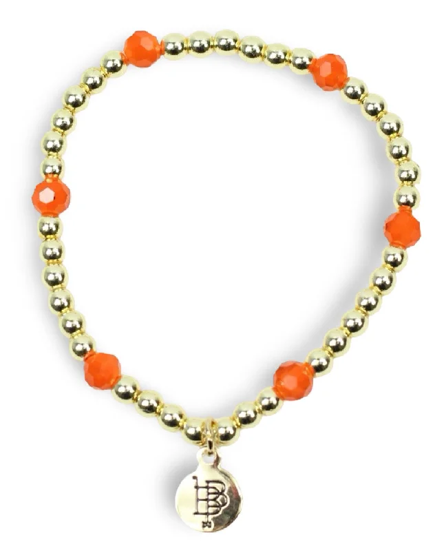 Women’s anniversary bracelets-Lexi Stacker Bracelet - Orange