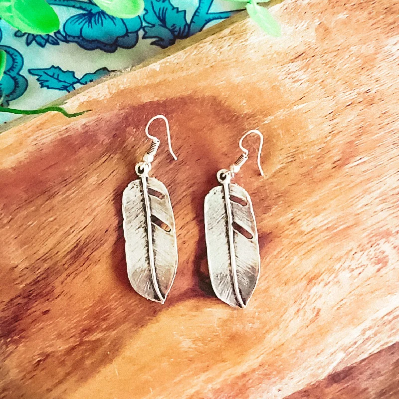 Women’s handmade earrings-Anatolian Boho Earrings - "Leaf"