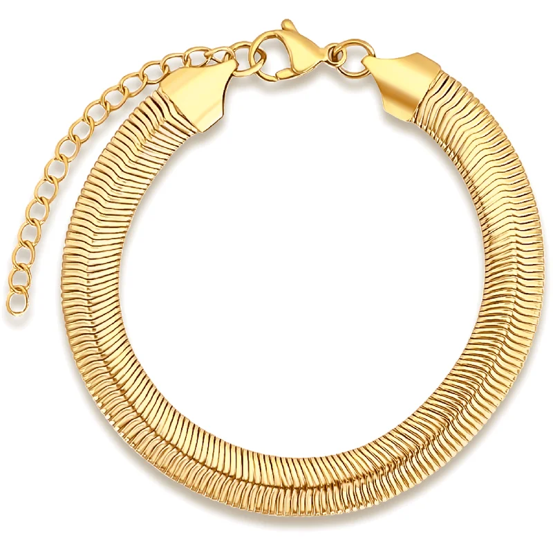 Women’s gold bracelets-Reggie Snake Chain Bracelet