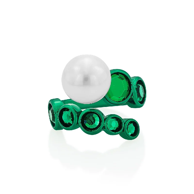 Women’s trendy rings-Sultana Pearl Ring