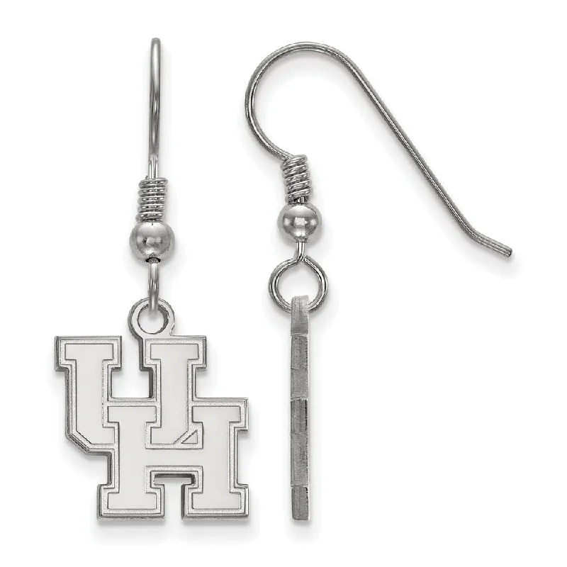 Women’s luxury earrings-Sterling Silver University of Houston Small Dangle Earrings