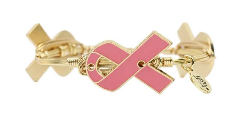 Women’s square bangles-Breast Cancer Awareness Bangle Bracelet