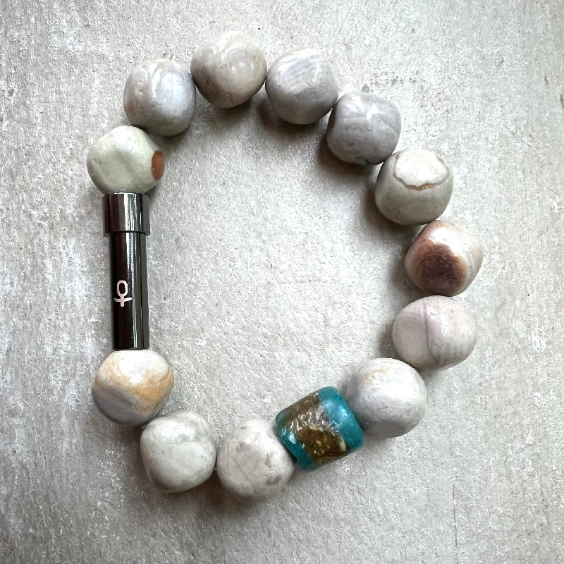 Women’s personalized bracelets-Be My Boulder Wish Bracelet