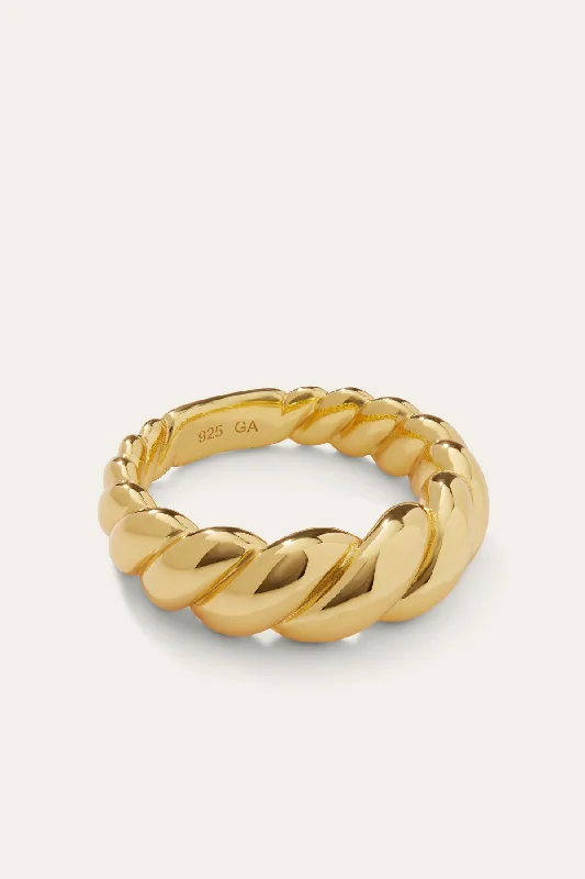 Women’s engagement rings-Speira Icon gold vermeil ring