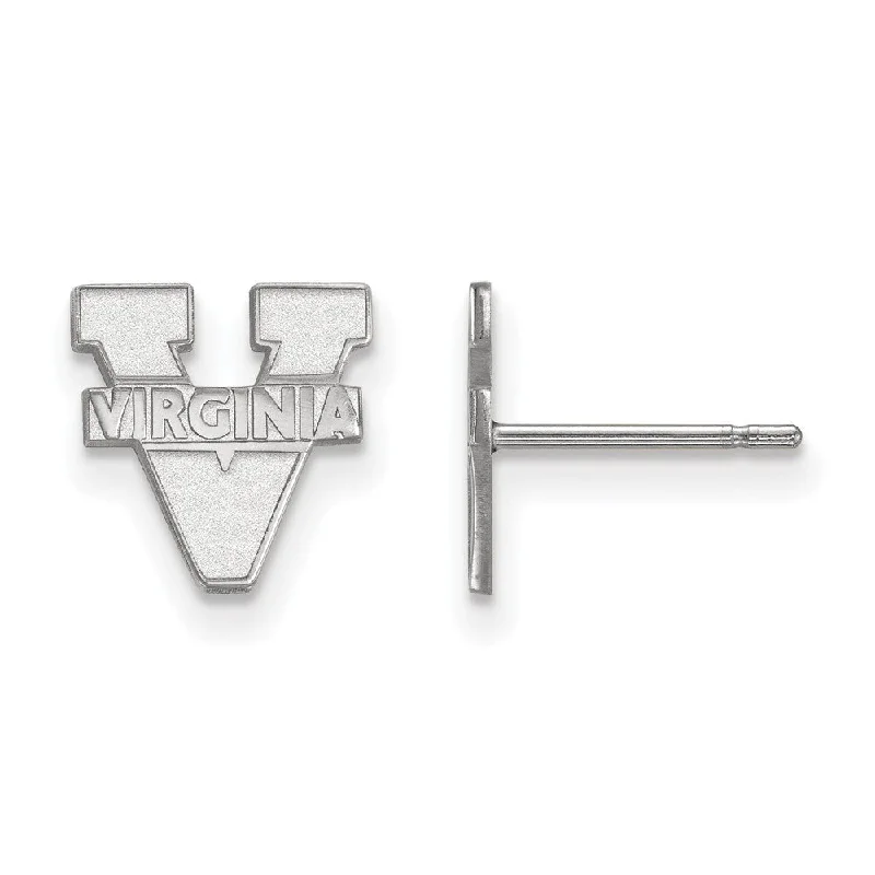 Women’s designer earrings-Sterling Silver University of Virginia XS (Tiny) Post Earrings