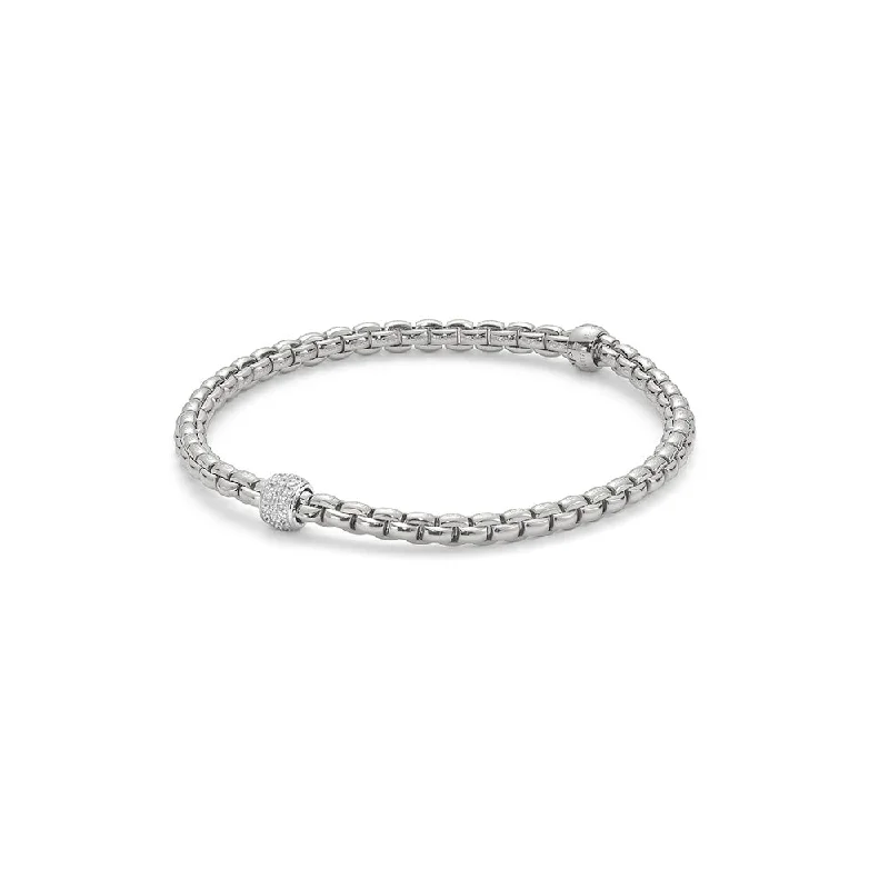 Women’s thin bracelets-EKA Tiny Bracelet - 733BPAVEM