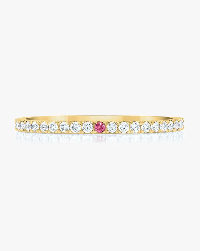 Women’s wedding rings with pearls-1.3 mm Personalized Perfect Pavé Diamond Ring