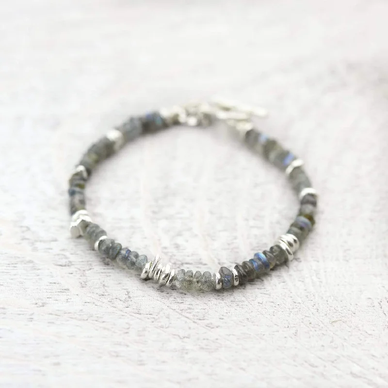 Women’s unique bangles-Hill Tribe Silver Earth Energy Bracelet