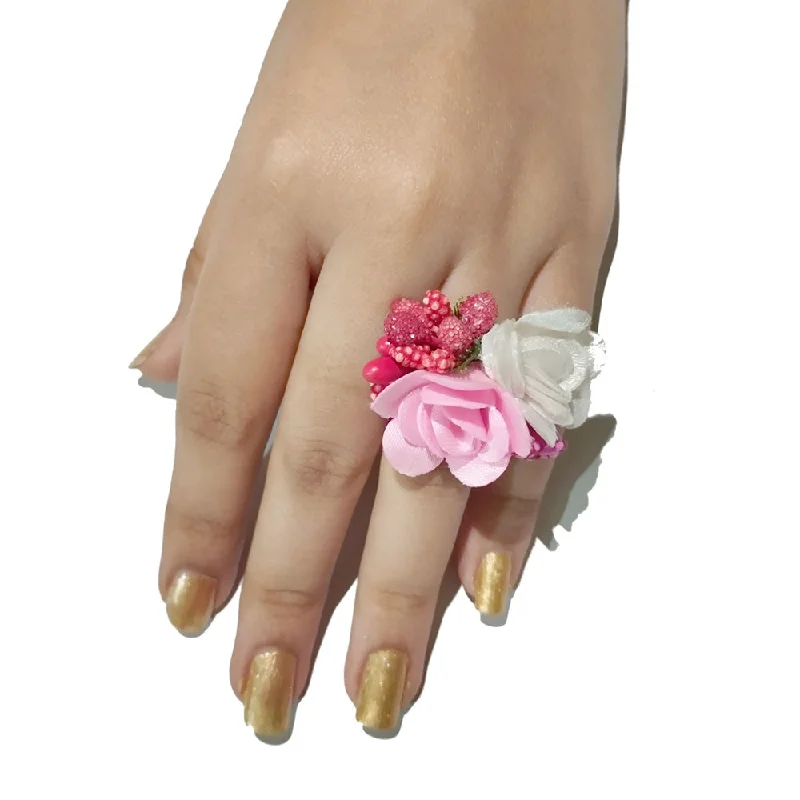 Women’s gold rings-Kavyas Kreation Floral Ring