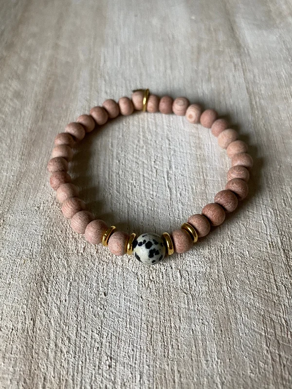 Women’s luxury bracelets-GROUNDING + COMPASSION | OIL DIFFUSER BRACELET