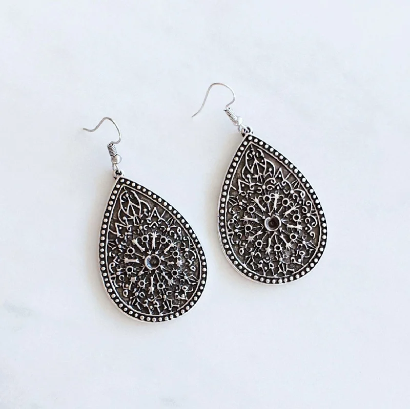 Women’s initial earrings-Anatolian Boho Earrings - "Royalty"