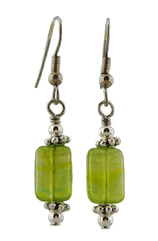 Women’s designer earrings-Spring Green Earrings