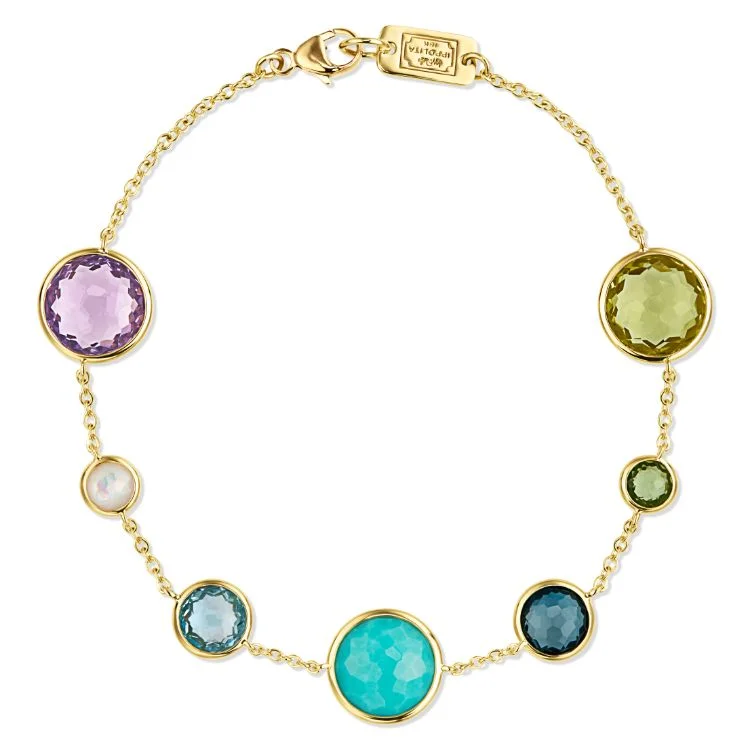 Women’s floral bracelets-18k Rainbow Bracelet