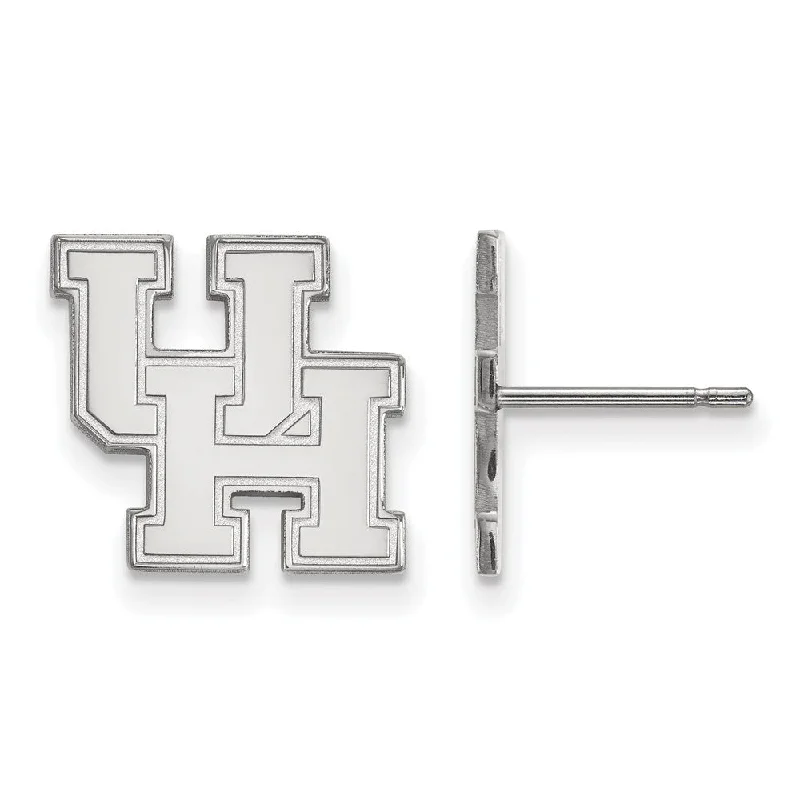 Women’s vintage earrings-Sterling Silver University of Houston Small Post Earrings