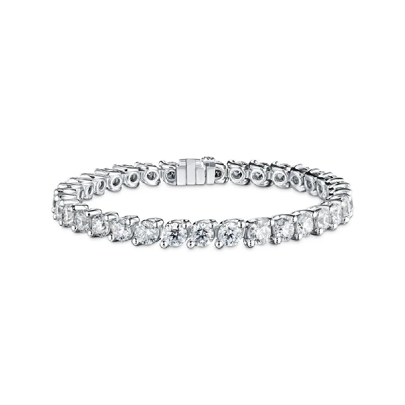 Women’s designer bangles-Diamond Line Bracelet (~14ctw)