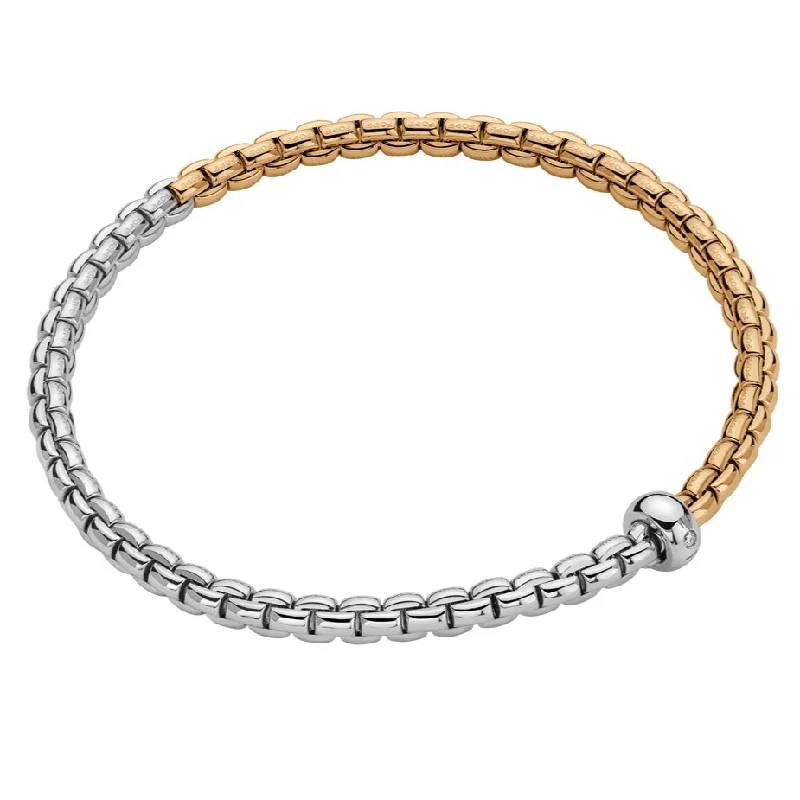 Women’s multi-color bracelets-EKA Two-Tone Gold Bracelet