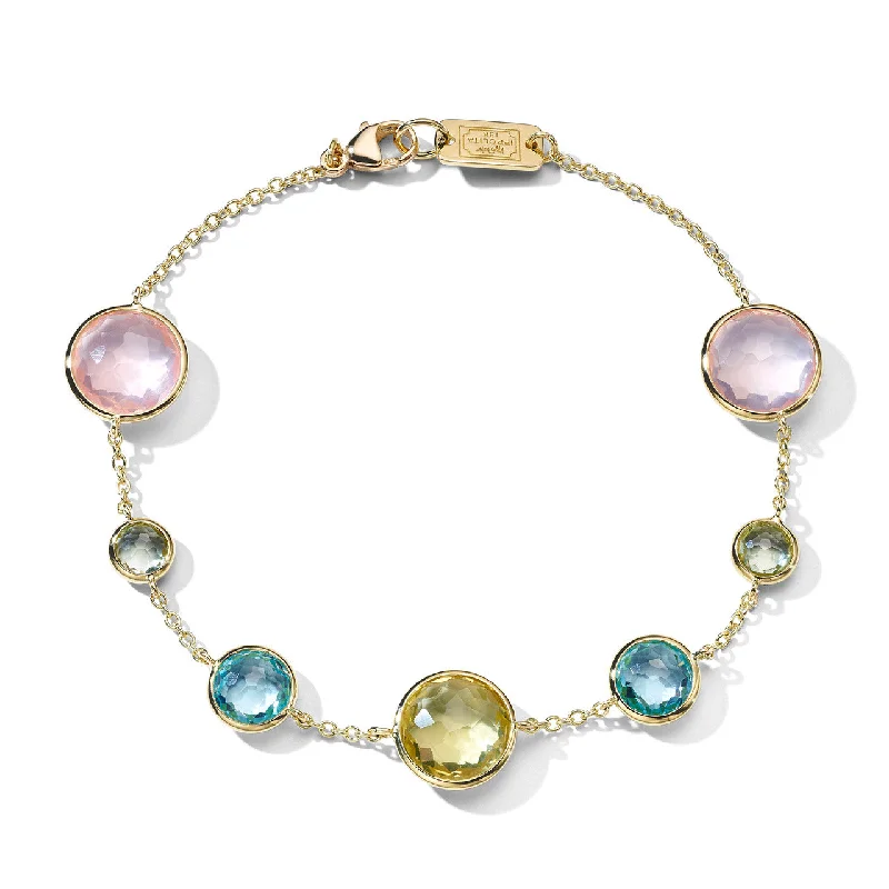 Women’s bohemian bracelets-18k 7-Stone Sorbet Bracelet